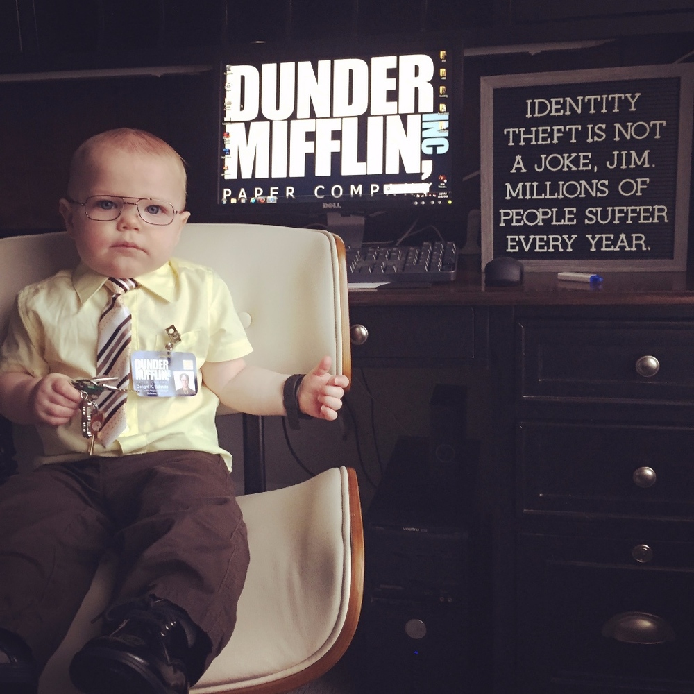 Complete Toddler Dwight Schrute Costume 2T/24 mo.